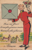 Alençon.  Carte à Système. Avec Ces Fleurs..... - Alencon