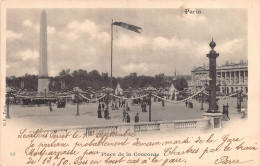 27144 " PARIS-PLACE DE LA CONCORDE " ANIMÉ-VERA FOTO-CART. POST. SPED.1902 - Places, Squares