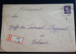 Alsace Enveloppe  EPFIG  Cachet Octogonal Le 27/3/1919 Pour Colmar - 1. Weltkrieg 1914-1918