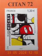 FRANCE 2018   .YT N° 5259  90eme ANNIVERSAIRE  DE  MICKEY      CACHET  ROND   ( A VOYAGE) - Used Stamps