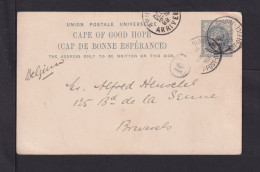 1898 - Ganzsache C.d.G.H., Geschrieben In Madaira Mit Ocean-Post-Office Stempel Nach Brüssel - Madeira