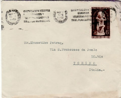 ARGENTINA 1951  AIRMAIL  LETTER SENT FROM BUENOS AIRES TO TORINO - Cartas & Documentos