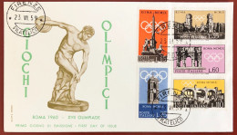 ITALY - FDC - 1959 - Pre-Olympic, 1960 Rome Olympics - FDC
