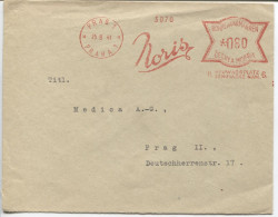 Böhmen Und Mähren Absenderfreistempel Noris Prag 25.8.41, Pharmazeutika - Lettres & Documents