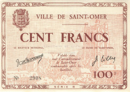 E750 Ville De Saint Omer Cent Francs - Notgeld