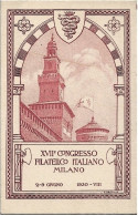 1930-Milano XVII^ Congresso Filatelico Italiano Milano - Milano (Milan)