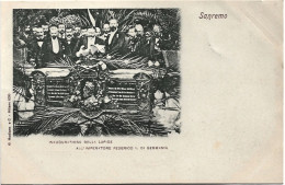 1900circa-Sanremo Inaugurazione Della Lapide All'imperatore Federico I^ Di Germa - Personnages Historiques