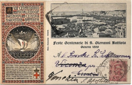1899-Genova Feste Centenarie Di S.Giovanni Battista, Viaggiata - Genova (Genua)