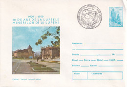 A24821- Lupeni Palatul Cultural Minier, Cover Stationery 1979 - Postwaardestukken