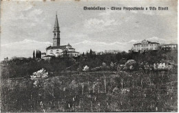 1920circa-Treviso Montebelluna "Chiesa Prepositurale E Villa Binetti " - Treviso