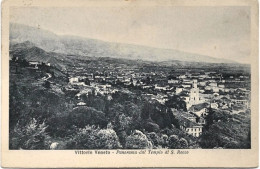 1924-Treviso Vittorio Veneto Panorama Dal Tempio Di S.Rocco, Viaggiata - Treviso