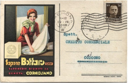 1935-Genova Sapone Bottaro Saponerie Riunite GE-Cornigliano, Viaggiata - Werbepostkarten