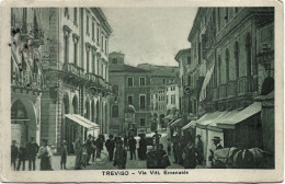 1922-Treviso Via Vittorio Emanuele, Viaggiata - Treviso