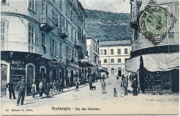 1910-Imperia Ventimiglia Via Alla Stazione, Viaggiata - Imperia
