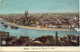 1916-Verona Panorama Dal Castello S.Pietro - Verona