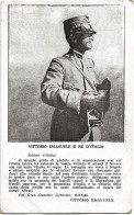 1918-cartolina Commemorativa Vittorio Emanuele III^re D'Italia Ai Soldati D'Ital - Personajes Históricos