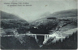1917-Trento Altipiano D'Asiago Val D'Assa Col Grandioso Ponte Ora Distrutto - Trento