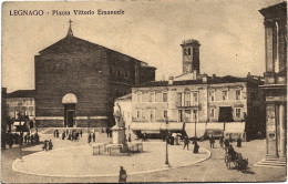 1910circa-(VR) Legnago Piazza Vittorio Emanuele - Verona