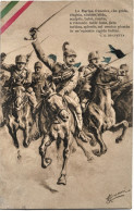 1916-Cartolina Militare A Soggetto Patriottico Carica Di Cavalleria - Heimat