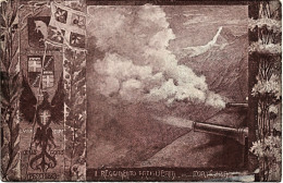 1900circa-Cartolina Militare A Soggetto PatriotticoI Reggimento Artiglieria Di F - Heimat