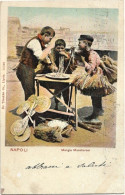 1905-Napoli Mangia Maccheroni, Viaggiata - Napoli (Neapel)