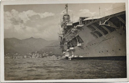 Cartolina Militare Foto Nave Portaerei - Oorlog