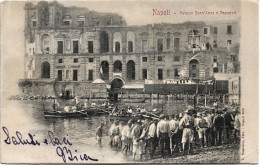 1902-Napoli Palazzo Donn'Anna E Pescatori, Viaggiata - Napoli (Napels)