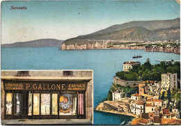 1920circa-Sorrento-veduta Vetrine Negozio " P:GALLONE Real Sorrento Lace Embroid - Napoli (Napels)