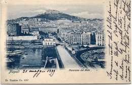 1899-Napoli Panorama Dal Molo - Napoli (Naples)