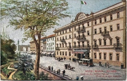 1920circa-Milano Hotel Manin, Cartolina Pubblicitaria - Werbepostkarten