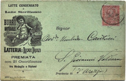 1902-Milano Carta Pubblicitaria Latteria Di Locate Triulzi - Publicité