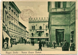 1940-Reggio Emilia Piazza Cesare Battisti Viaggiata - Reggio Nell'Emilia
