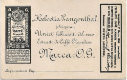 1950circa-cartolina Pubblicitaria Helvetia Langonthal Vero Estratto Caffè Olande - Publicité