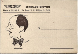 1950-circfa-cartolina Doppia Pubblicitaria Spartaco Giovene Editore In Milano - Advertising