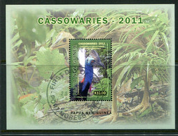 Papua New Guinea 2011 Southern Cassowary MS CTO Used (SG MS1519) - Papouasie-Nouvelle-Guinée