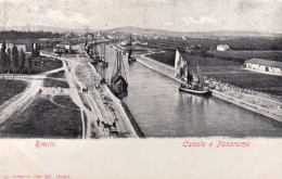 1905ca.-Rimini, Panorama Della Citta' Con Viste Del Canale, Non Viaggiata - Rimini
