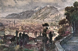 1925ca.-Trento, Raffigurazione Della Citta'. Edoardo Marchioro, Non Viaggiata - Trento