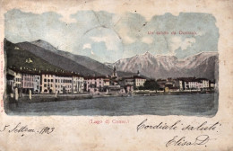 1903-Domaso, Como, Saluti Dal Lago Di Como, Viaggiata - Como