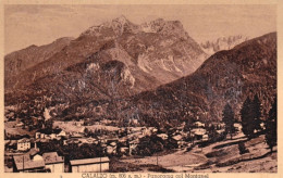 1935-Calalzo, Belluno, Panorama Con Il Montanel, Viaggiata - Belluno