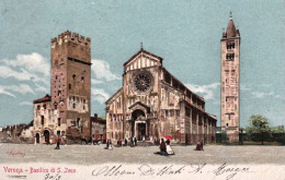 1906-Verona, Monumenti, Basilica Di S. Zeno, Animata, Viaggiata - Verona