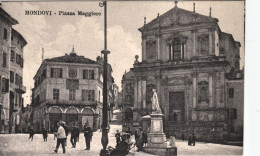 1920-ca.-MondovI* Cuneo, Abitanti In Piazza Maggiore, Molto Animata - Cuneo