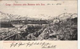 1909-Cuneo, Panorama Dalla Madonna Della Riva, Viaggiata - Cuneo