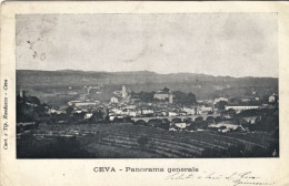 1904-Ceva Cuneo, Panorama Generale, Viaggiata - Cuneo
