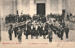 1902-ca.-Repubblica San Marino, La Reggenza E Il Suo Corteo, Animata, Viaggiata - Saint-Marin