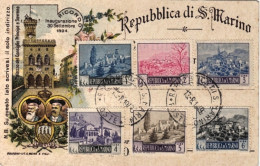 1949-Repubblica San Marino, Cartolina 10 Centesimi Ricordo Inaugurazione 1894, A - Interi Postali