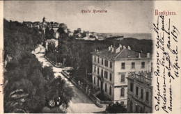 1899-Bordighera Imperia, Route Romaine, Viaggiata - Imperia