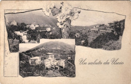 1910-Uscio Genova, Un Saluto Da Uscio, Viaggiata - Genova (Genua)