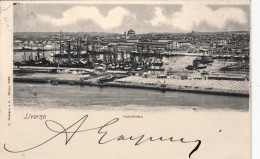 1899-Livorno, Panorama, Viaggiata - Livorno