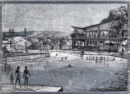 1959-Montecatini Terme Pistoia, Piscina Le Panteraia, Cartolina Argentata, Viagg - Pistoia