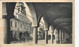 1926-Robbio Pavia, Portici Umberto I, Municipio, Viaggiata - Pavia